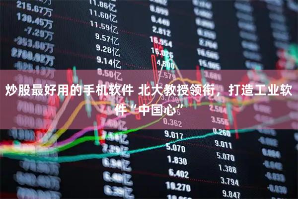 炒股最好用的手机软件 北大教授领衔，打造工业软件“中国心”